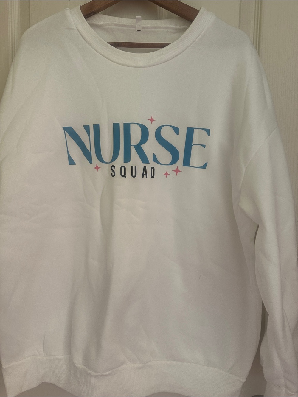 Nurse Squad White Crewneck Sweatshirt
